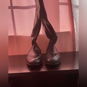 Tall Leather Black “Me Too” Boots